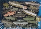 ORIGINAL VINTAGE DIECAST DINKY TOYS JOB LOT MILITARY VEHICLES TANKS JEEPS etc