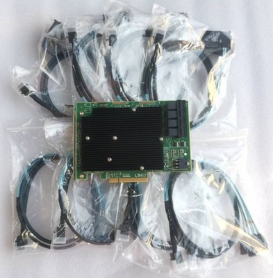 LSI 9300-16I 12GB/S HBA BUS ADAPTER CARD IT Mode +4x SFF-8643 SAS/SATA Cable US