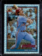 2026 Topps Mike Schmidt 1991 Chrome Silver Pack Mojo Refractor #91C-22 Phillies