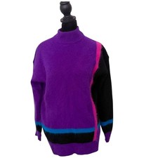 Vintage 80s Rafaella Sweater Women Size M Pur...