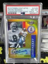 2019 Panini Contenders Optic Legendary Contenders AU Archie Manning Gold /10 SSP