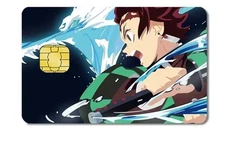Anime Demon Slayer Credit Debit Card Sticker Skin Free Shipping 