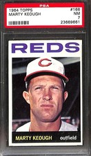 1964 TOPPS #166 MARTY KEOUGH PSA 7 NM 23669661 