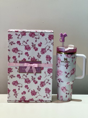 #ad Stanley x Love Shack Fancy Tumbler 40oz Holiday Rosa Beaux White $59.00