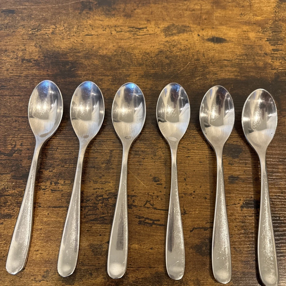 "6- Cucharas de sopa de acero inoxidable 270 Hampton Silversmiths HSV117 7 3/4""" Foto 3 de 4