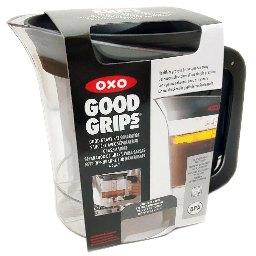 OXO Fat Separator for Gravy Soups & Sauces Good Grips 1 Litre Strainer Jug
Opens in a new window or 