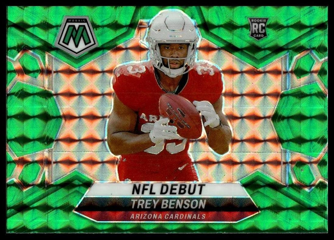 2024 Panini Mosaic #277 Trey Benson Mosaic Green RC