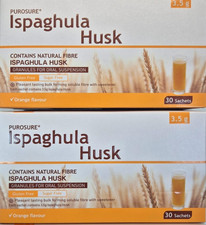 2x Ispaghula Husk Natural Fibre Drink 30 Orange Sachets