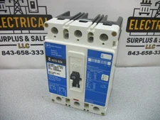 CUTLER-HAMMER HFD CIRCUIT BREAKER HFD3125 125AMP 600VOLT 3POLE BLUE NOB