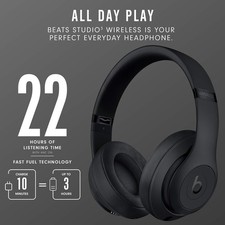 Beats Studio 3 Wireless Bluetooth Headphones MX3X2LL/A - Matte Black