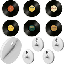 Adhesive Vinyl Wall Mount for Discs 4-Pack   Strong Hold Record Holder Wall, M