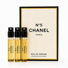 3 PC CHANEL N 5 EDP PERFUME SAMPLE SPRAY 1.5ML Genuine