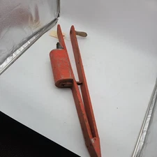 Antique Metal Corn Seed Planter Wood Handle