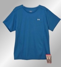 UNDER ARMOUR HEAT GEAR TRAINING Large 10/12 Blue Active Top