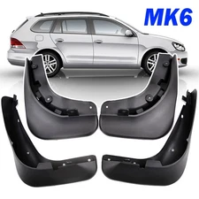 4pcs Splash Guards Mud Flaps for VW Jetta SportWagen Golf MK6 Wagon 2010 - 2014