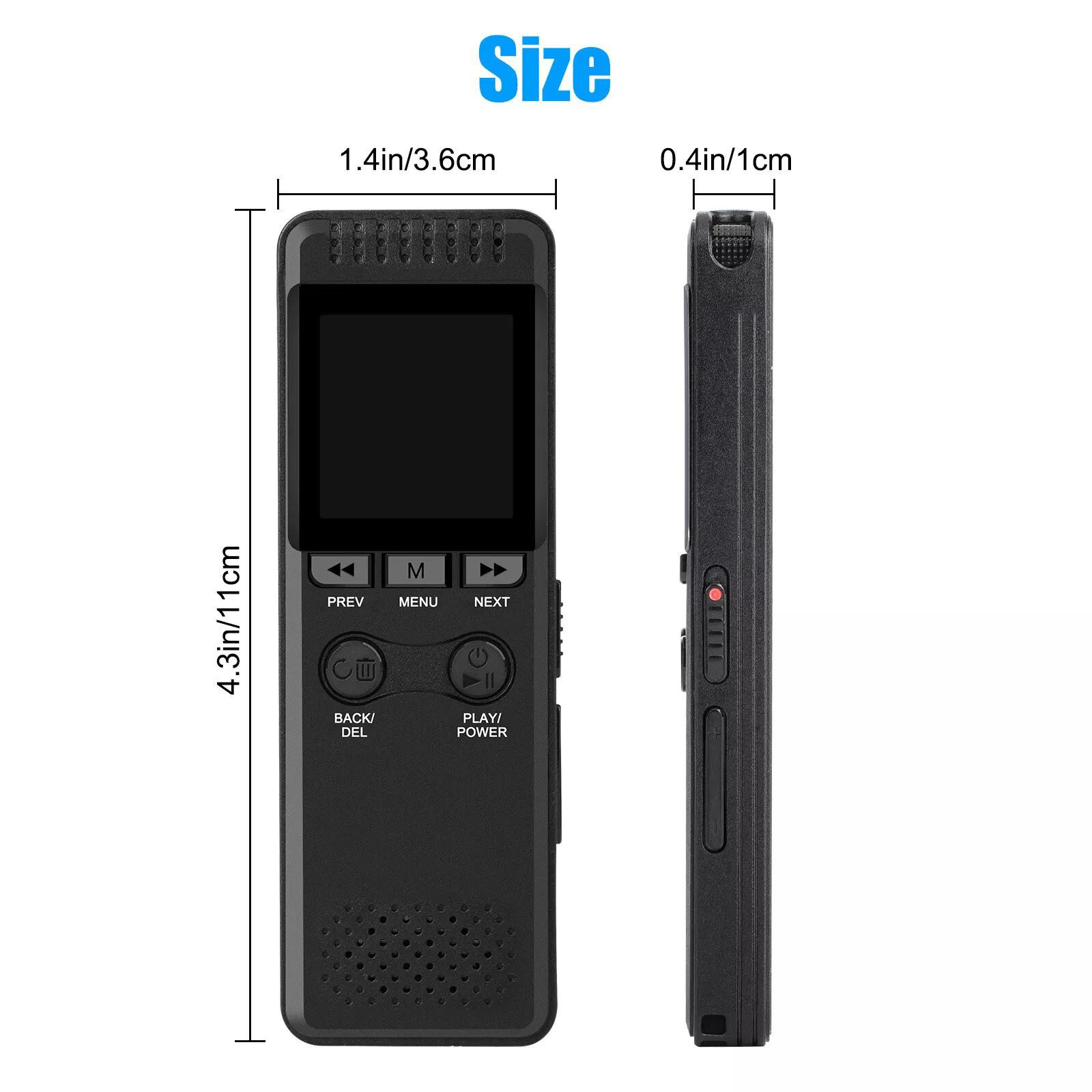 32GB Digital Voice Recorder Voice Activated Recorder for Lectures Meetings MP3