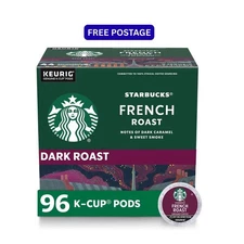 Starbucks K-Cup Coffee Pods, Dark Roast Coffee, French Roast for Keurig Brewers,