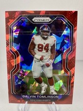 2020 Panini Prizm - Dalvin Tomlinson #165 Red Cracked Ice Prizm New York Giants 