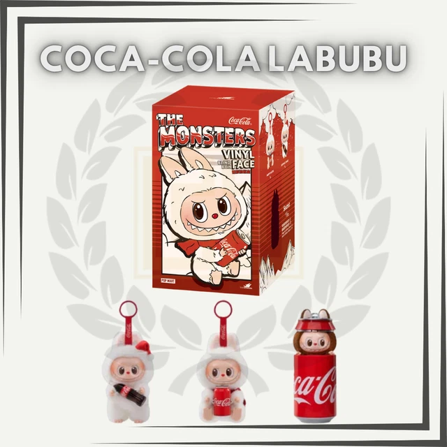 RIP OR SHIP-Labubu Coca-Cola Monsters Vinyl POP MART Plush Stuffed Toy Keychain