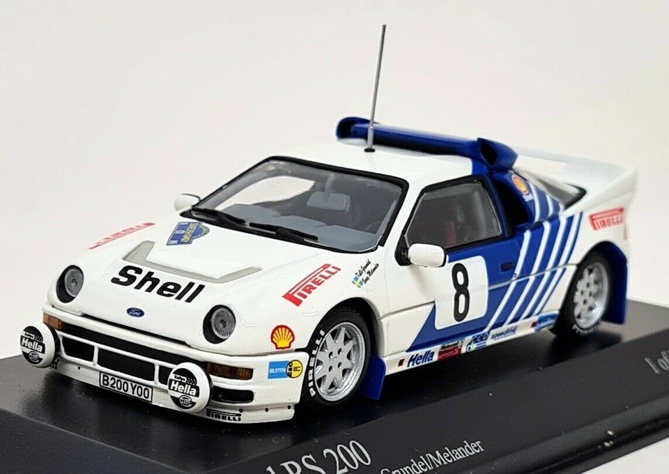 Minichamps 1/43 - Ford RS200 ралли Швеции Grundel Melander 1986430 868008 - Изображение 4 из 4