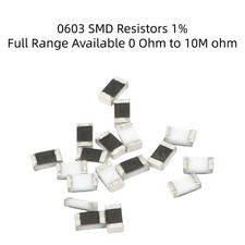 Image of 0603 SMD Resistors 1% Full Range Available 0 Ohm to 10M ohm