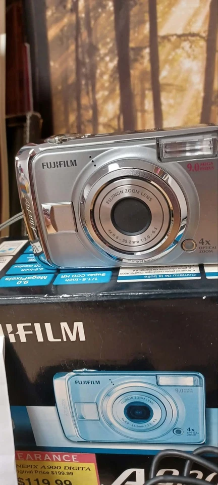 Fujifilm FinePix A Series 2xA900 9.0MP Digital Camera - Silver, photo 3 of 4
