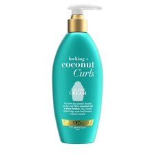 OGX Coconut Curls Locking Cream 6 oz, No Parabens, Define  Moisturize Curls