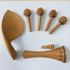 BoxWood Violin Accesories  Pegs, Tailpiece, Chin-rest  free shipping