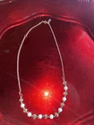 SARAH COVENTRY Beaded Bead Gold Tone Vintage Necklace Signed 17 Inch