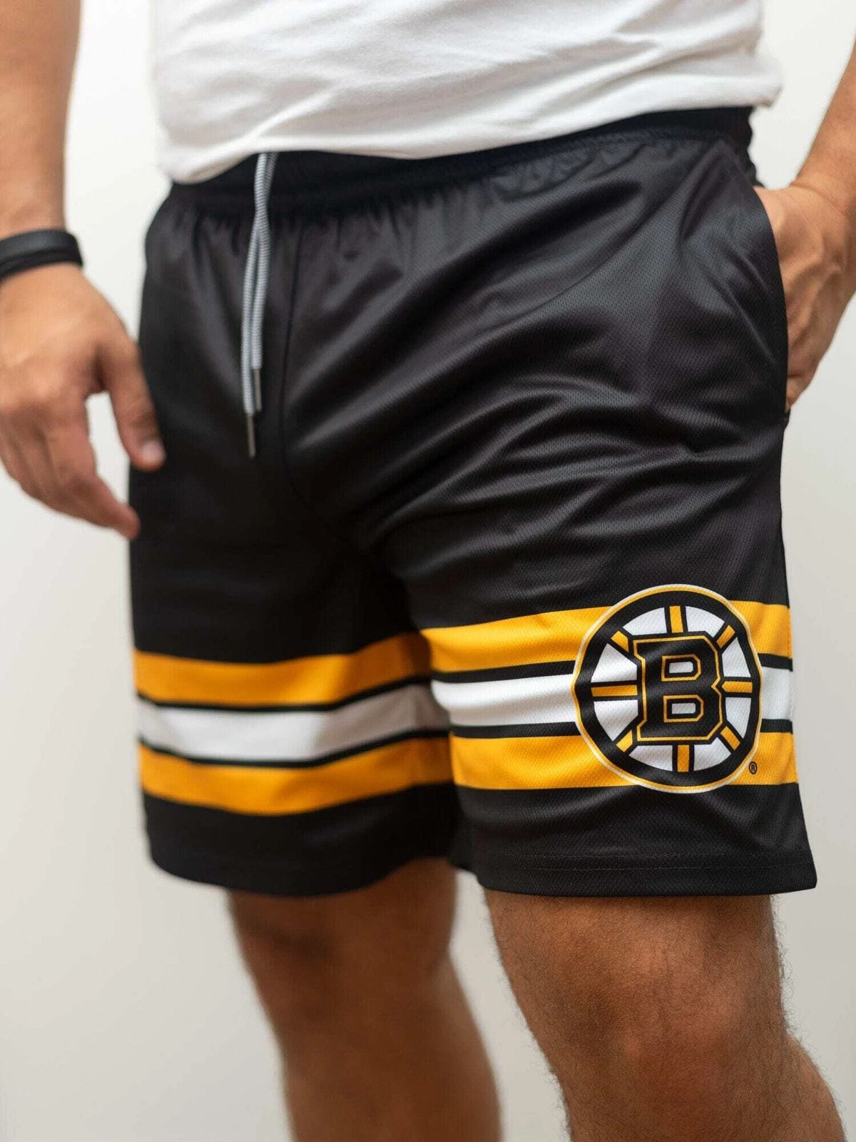 Boston Bruiins Mesh Hockey Shorts, Gift for Fan