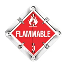 LABELMASTER 81-8FO Full Frame Flip Placard Holder,13-1/2" H 35ZG67