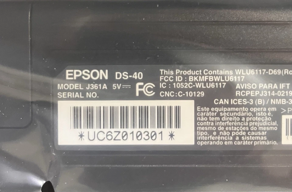 New Epson WorkForce DS-40 Portable Compact Document Scanner for Business Office - Image 4 of 4