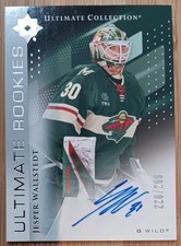 2024-25 UD ULTIMATE COLLECTION AUTOGRAPH ROOKIE #176 JESPER WALLSTEDT /299 Auto