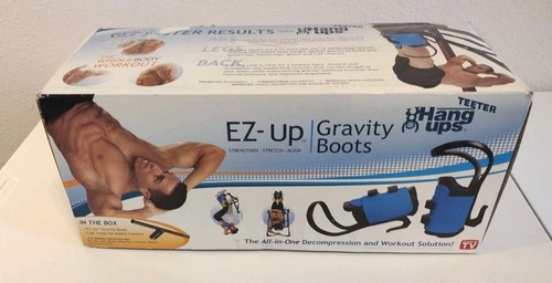 Teeter EZ-Up Gravity Boots Hang Ups Workout Inversion Decompression Back Pain TV