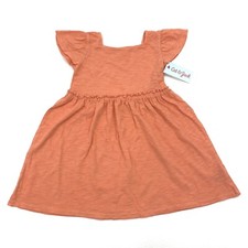 Cat & Jack Toddler Girls Size 4T Cap Sleeve Dress Peach