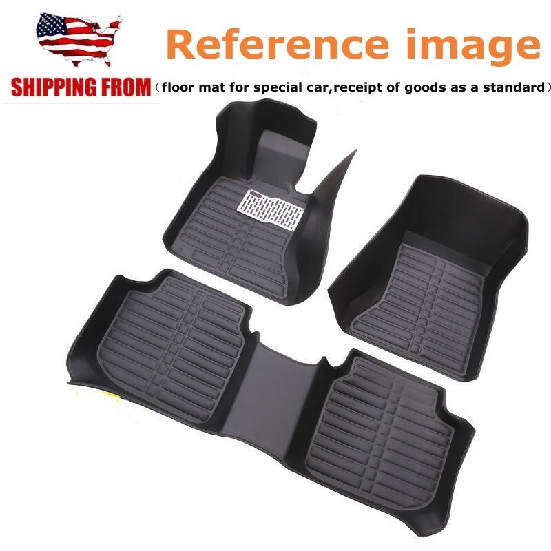 Black XPE All-Weather Floor Mats For Nissan Altima 2007-2018 – Front & Rear Set (3 Pieces)