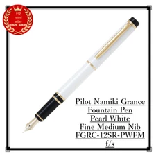 Pilot Namiki Grance Fountain Pen Pearl White Fine Medium Nib FGRC-12SR-PWFM f/s