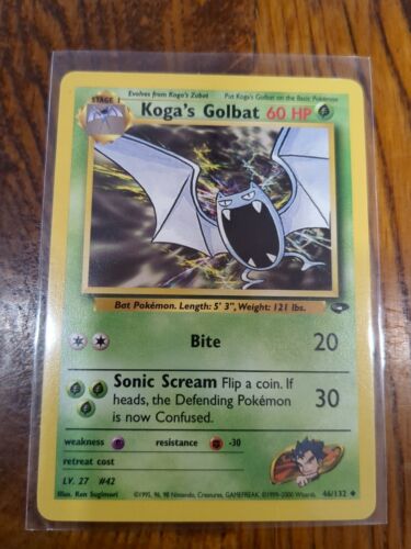 Koga's Golbat - 46/132 Uncommon Gym Challenge Pokemon Card - Picture 1 of 2
