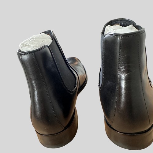 Johnston Murphy Size 11 Mens Leather Full Grain Chelsea Boots Black - Picture 8 of 12