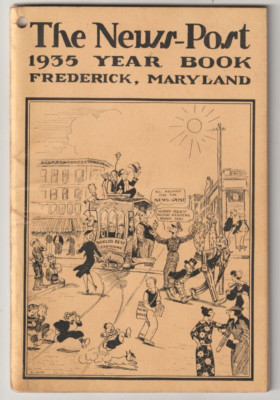 1935 Frederick Maryland News and Post 104 Page Yearbook, Local Ad`s, Events