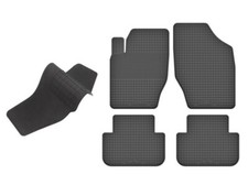 Gummifußmatten mit Gummitunnel für Citroen C4 II Bj. 2010 - 2018 Schwarz PX-19