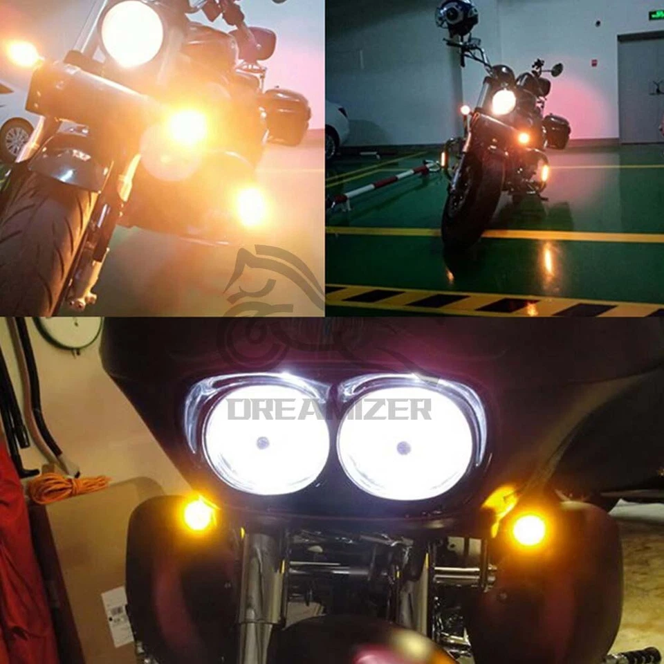 LED Turn Signal Lights Inserts 1157 For Harley Davidson Street Glide Special - Image 2 of 4