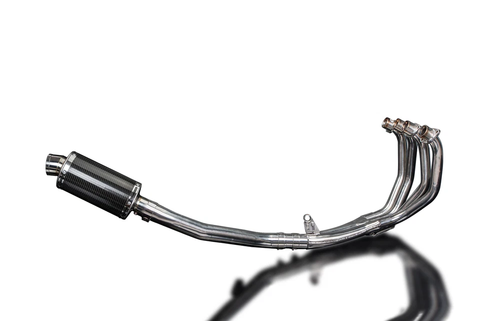 Honda CBR600F Sport 2001-2003 Complete Exhaust 4-1 9" Oval Carbon Muffler - Image 2 of 4