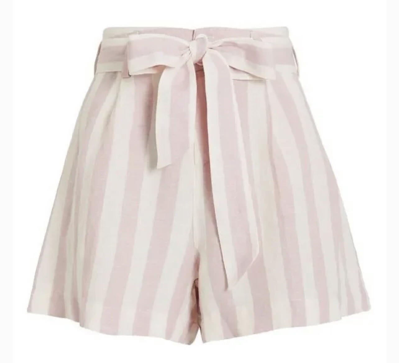 NWT Rails Katy Petal Stripe Shorts Linen Blend Pink And White Medium eBay