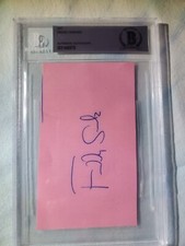 Freddy Sanchez MLB PIRATES GIANTS Autograph Index Card BAS Slabbed !!