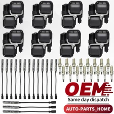 UF359 8×Ignition Spark Coils+16×Plug Wire+Spark Plugs For Mercedes-Benz ML500 CL
