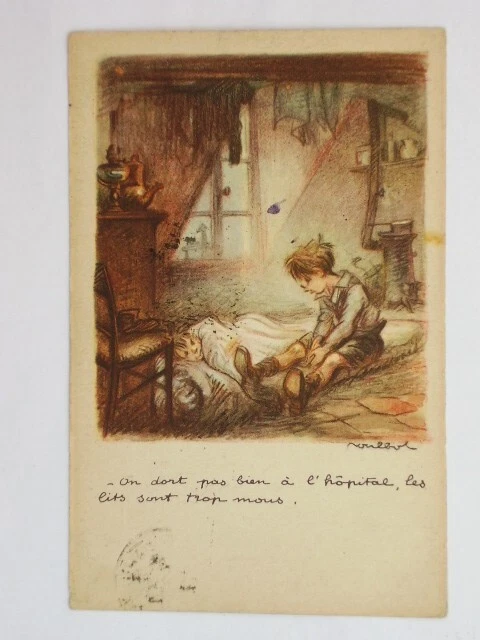CPA POULBOT ligue nationale contre le taudis "on dort pas bien a l hôpital - Photo 1/1