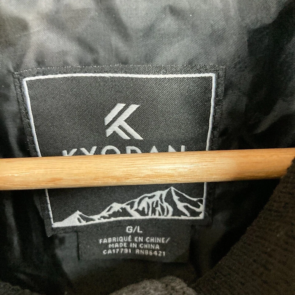 Chaqueta Kyodan Exterior Hombre Talla L Grande Negra Manga Larga Cremallera Nylon A3707 Foto 4 de 4