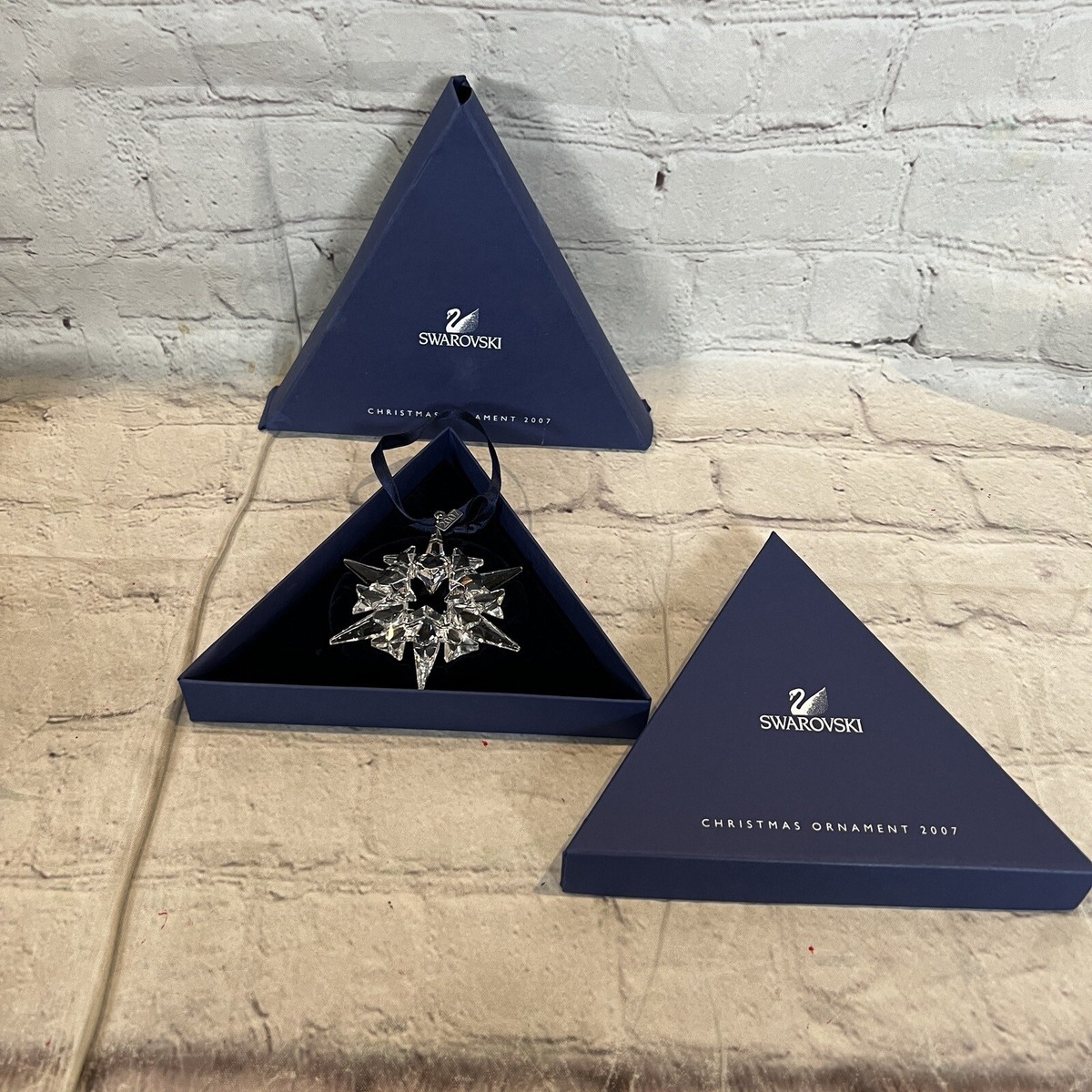 2007 Swarovski Crystal Snowflake Star Ornament w/ Original Box