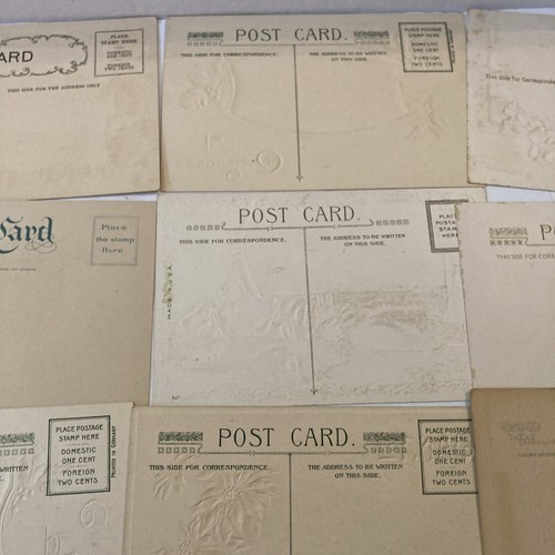 Antique Unused Postcards Lot 20 Christmas & New Years Some Embossed Early 1900s - Picture 20 of 24